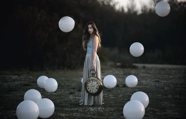 Girl, balls, watch, Sofia
