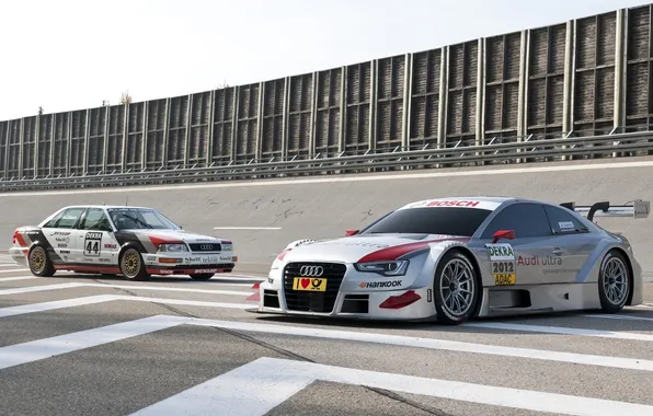 Audi, Audi, Coupe, the front, and, DTM, racing cars, old and new
