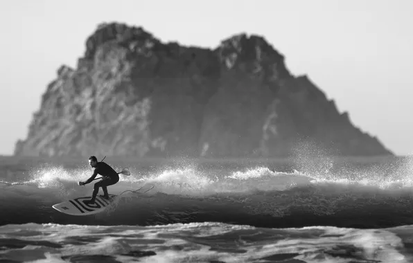 Sea, wave, beach, squirt, surfer, surfing, island, paddle