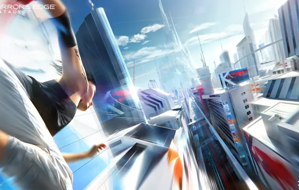 Artwork City at Night, Mirror's Edge: Catalyst, DICE