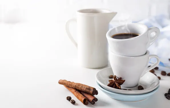 Coffee, Cup, cinnamon, Anis