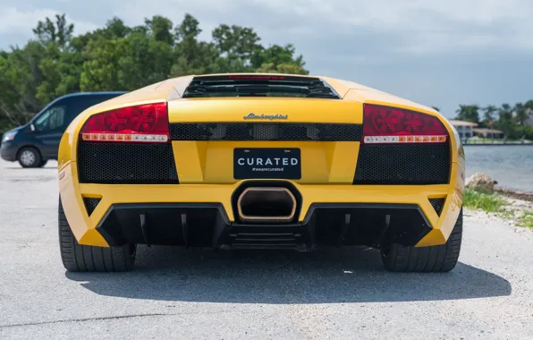 Lamborghini, Lambo, rear view, Lamborghini Murcielago, Murcielago