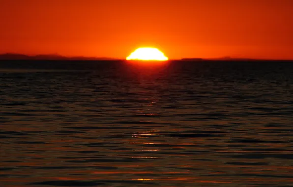 Picture Sunset, The sun, Sea