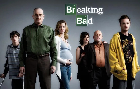 Picture the series, poster, characters, Breaking bad, Breaking Bad