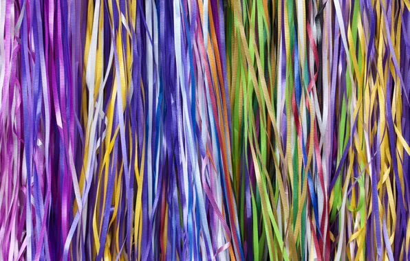 Colorful, ribbons, braid