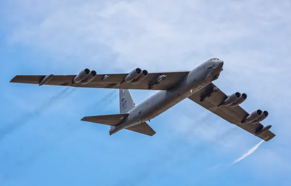 The sky, the plane, in the sky, B-52