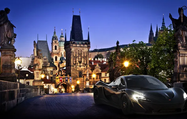 Picture the city, supercar, McLaren, mclaren p1, hypercar, forza motorsport 5