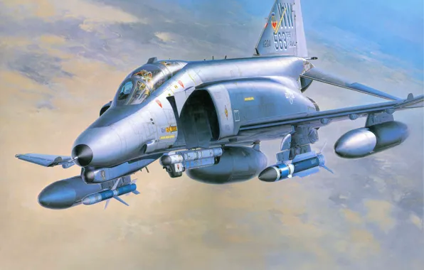 The plane, fighter, BBC, F-4, generation, multipurpose, support, interceptor