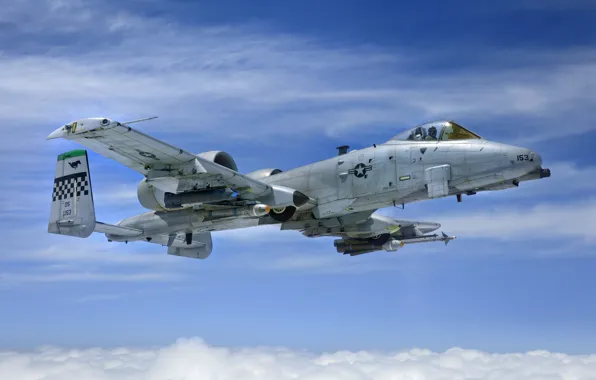 Picture USAF, UNITED STATES AIR FORCE, Pilot, Attack, Fairchild-Republic A-10 Thunderbolt II, Cockpit, Warthog, AGM-65 Maverick