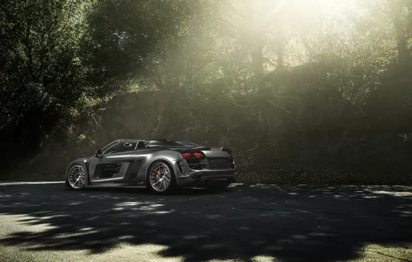 Audi, Carbon, Black, California, Supercar, Chrome, Wheels, Razor