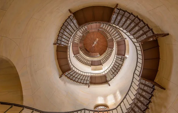 Spiral, Germany, ladder, Mecklenburg-Vorpommern, Granitz, Rügen, Hunting Lodge