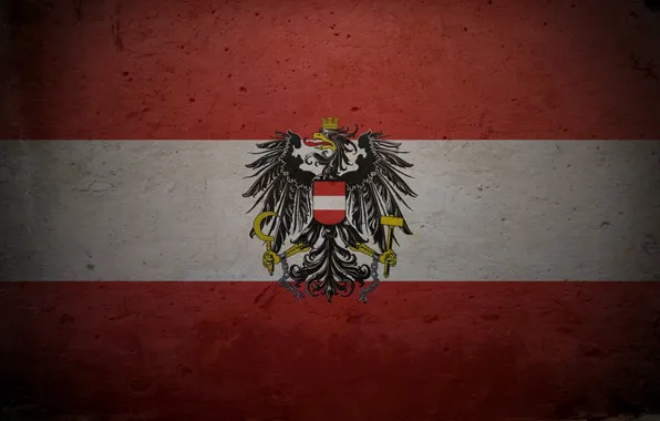 Picture Austria, flag, coat of arms