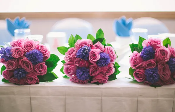 Flowers, wedding, bouquets