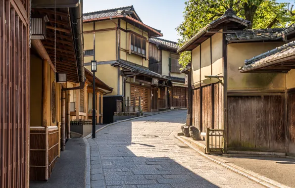 Picture the city, street, home, Japan, Kyoto