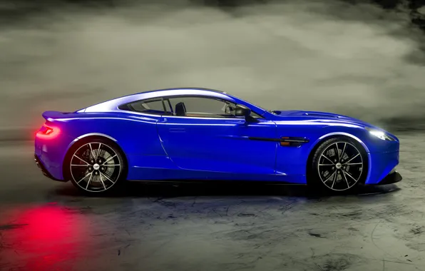 Aston Martin, side view, Vanquish