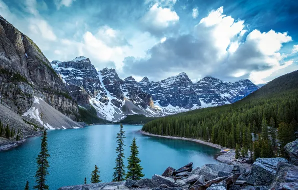 Canada, lake, Banff national Park, Moraine, moraine lake