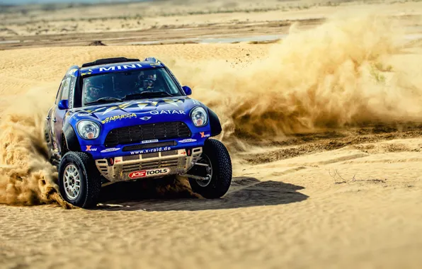 Sand, Auto, Mini, Blue, Dust, Sport, Machine, Speed
