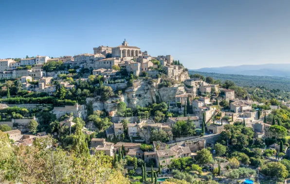The sky, mountains, France, home, Provence, Proud