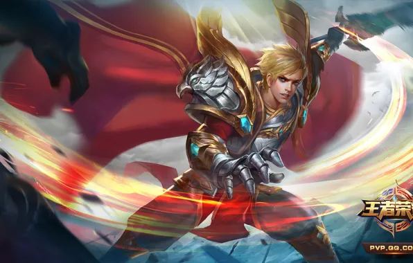 The game, armor, guy, knight, King of Glory