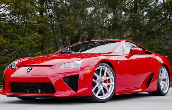 Red, Lexus, lfa