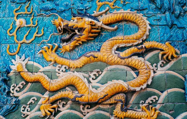Wall, dragon, legend, image