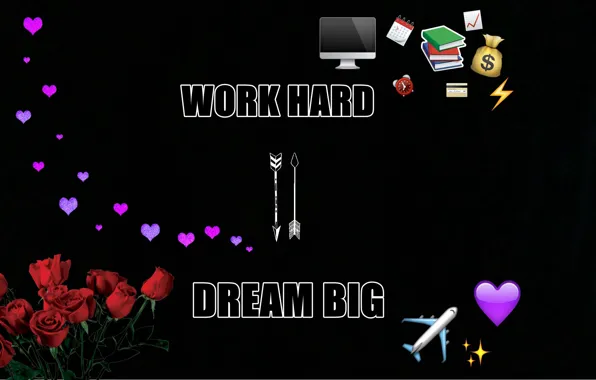 Flowers, style, heart, smiles, arrows, words, the phrase, motivation