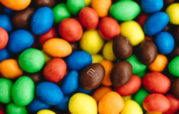 Colors, chocolate, candy, famous