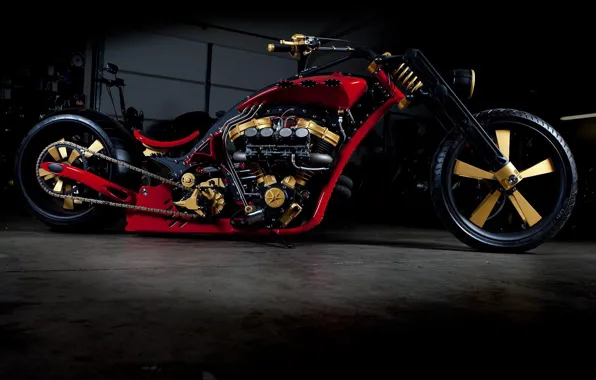 Picture DESIGN, RED, TUNING, DRIVES, WHEEL, ENGINE, BASE, CHOPPER