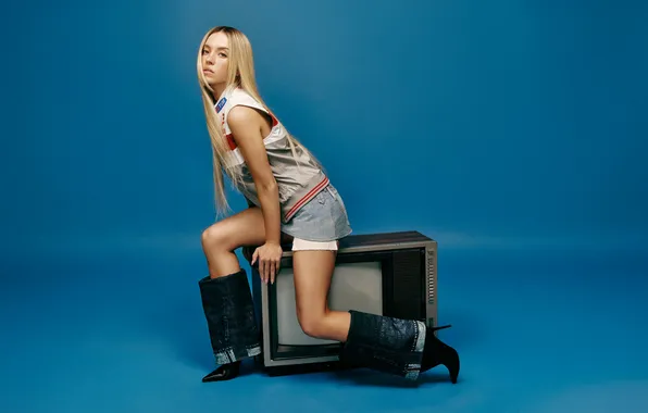 Look, pose, retro, model, portrait, actress, TV, blonde