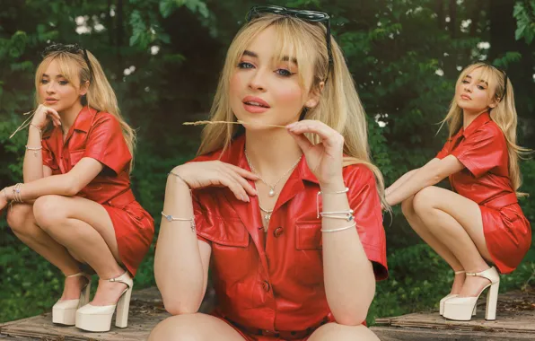 Music, collage, actrees, actrice, uhd, 2021, singer, sabrina carpenter