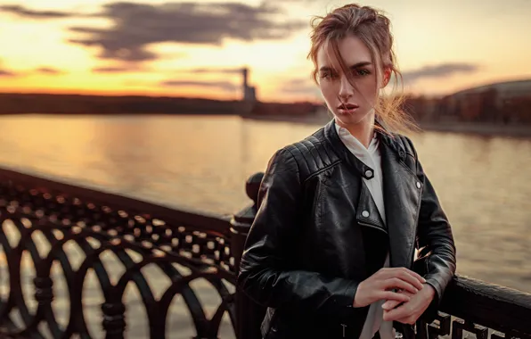 Look, girl, sunset, promenade, photoshoot, Victoria Vishnevetskaya