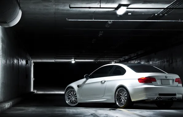 Picture white, light, lamp, bmw, BMW, coupe, white, rear view
