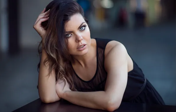 Eyes, look, face, background, hair, lips