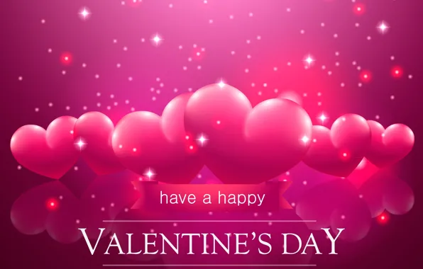 Picture pink, heart, Valentine's day