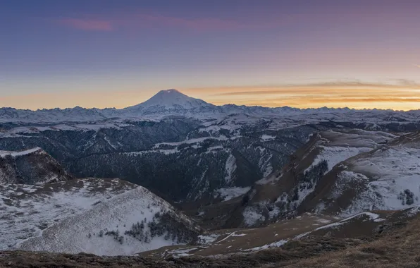 Picture the sky, sunset, Kabardino-Balkaria, Irina Shipunova, Mount Elbrus, Shajatmaz Plateau