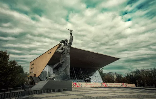 Picture monument, Aurora, cinema, Krasnodar