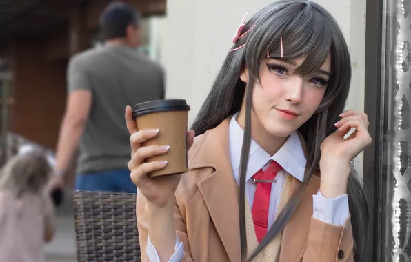 Beautiful, Asian, Model, Smile, Coffee, Woman, Cute, Pretty