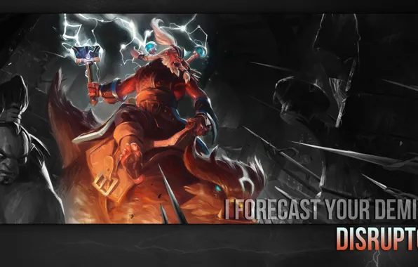 The game, battle, hero, quote, DotA 2, hero, dota 2, disruptor