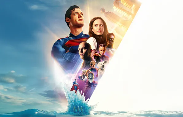 Background, Superman, poster, characters, comic, Superman, Lois Lane, Clark Kent