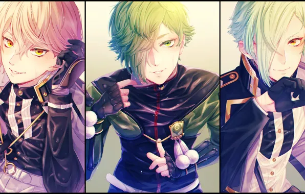 Collage, guys, Touken Ranbu, Dance Of Swords