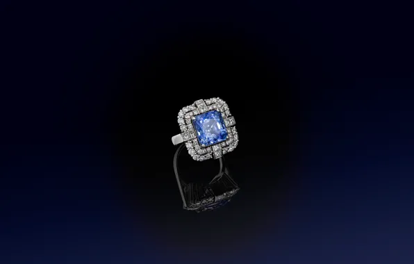 Stone, ring, decoration, diamond, sapphire