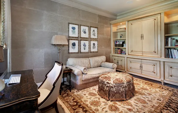 Wallpaper design, table, sofa, picture, design, living room, interior ...