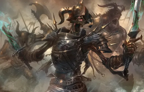 Warrior, skeleton, undead