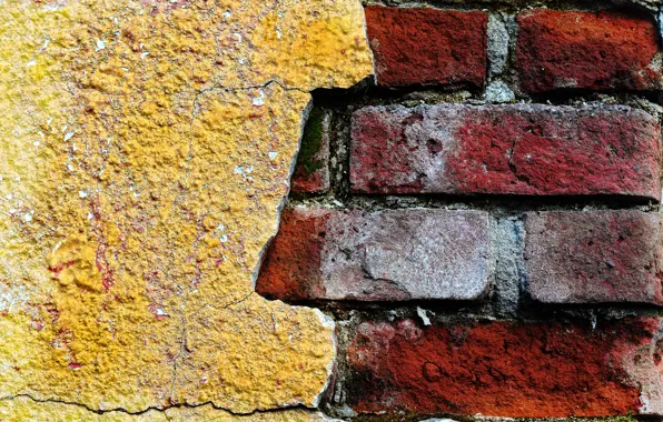Picture wall, color, texture, bricks