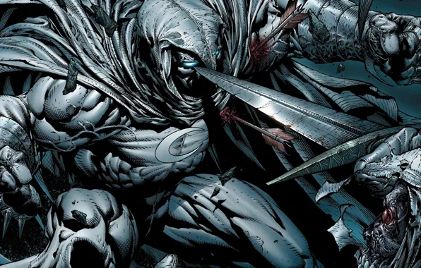 White, costume, Marvel, Range, Moon Knight