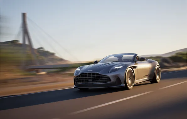 Car, Aston Martin, drive, motion, 2023, DB12, Aston Martin DB12 Volante