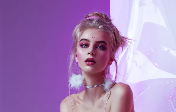 Picture look, girl, decoration, makeup, Katie Kosova, Katya Kosiv