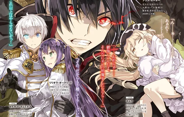 Wallpaper collage, characters, Lord of Rewrite for mobile and desktop,section сёнэн, resolution 2041x1600 - download