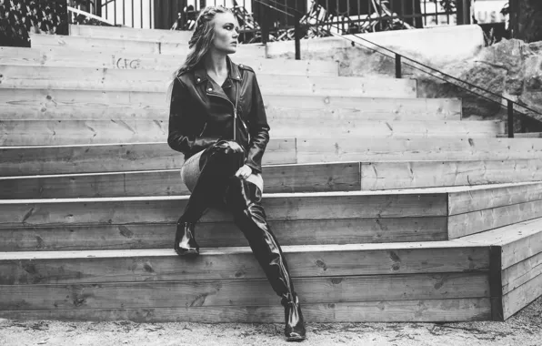 Wallpaper model, girl, steps, style