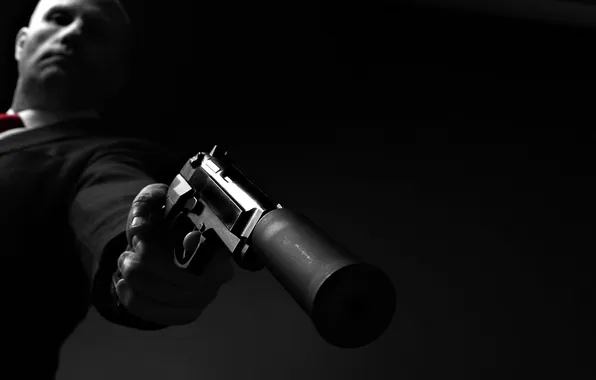 Weapons, background, people